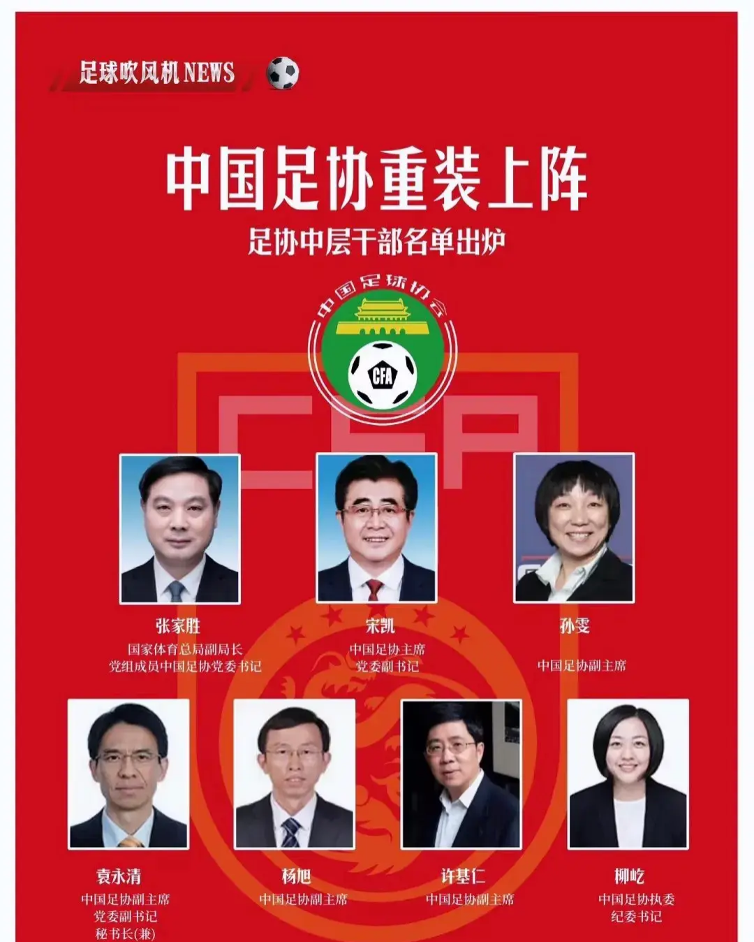中国足协公布足球行业改革方案，打造全民参与的足球文化